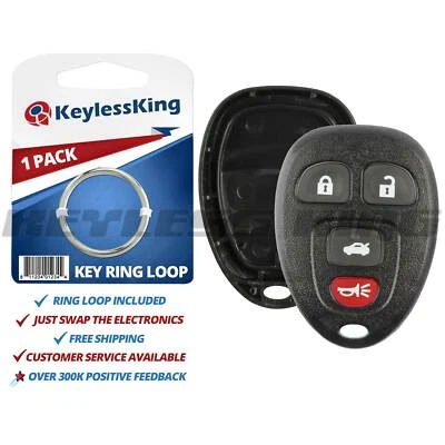 Remote Pad Case 4btn for 2007 2008 2009 2010 2011 2012 Chevy Chevrolet Malibu Foto 1 de 4