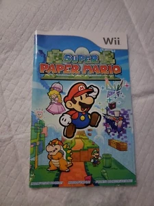 Super Paper Mario Nintendo Wii Bedienungsanleitung Booklet NUR X25 - Bild 1 von 2