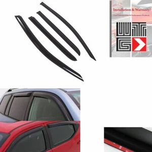 4pc Window Visor Guard For 2013-19 Chevrolet Colorado 15-19 GMC Canyon Crew Cab - Picture 1 of 10