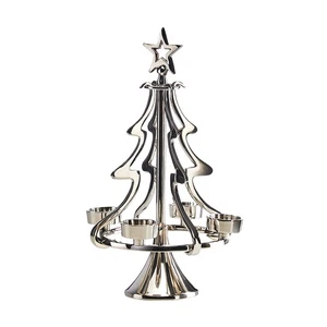 Kerzenhalter Kerzenständer XMASTREE Adventskranz Metall für 4 Teelichter klein - Bild 1 von 8
