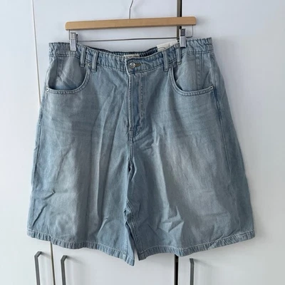 Free People CRVY Back To Basics Shorts Size XL Relaxed Longline Denim - Image 1 of 4