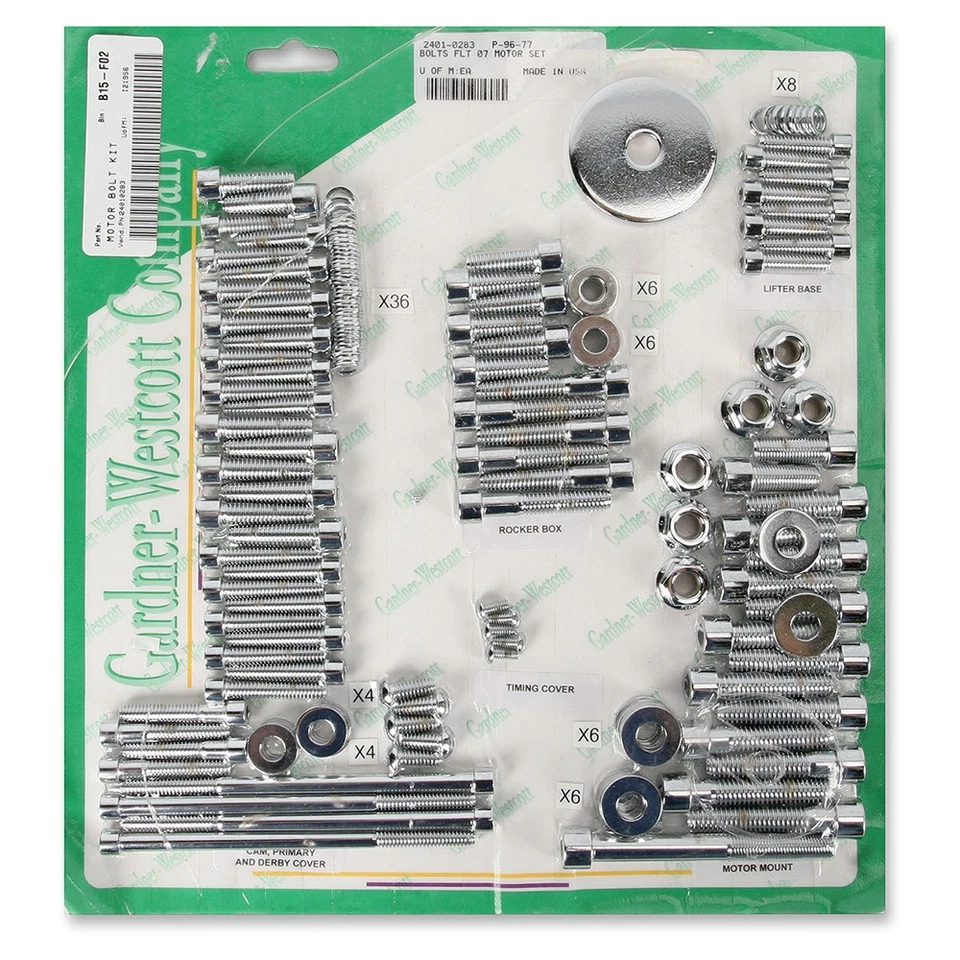 JUEGO MOTOR PERNOS GARDNER-WESTCOTT GARDNER-WESCOTT07-08 FLHT - P-96-77 Foto 1 de 2