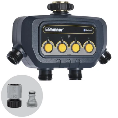 65184AMZ Bluetooth Water Timer with 4-Zone Control, 12 Programmable Start Tim... - Image 1 of 3