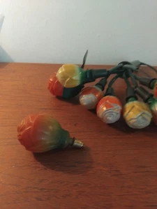 Vintage Figural Rose Flower Shaped Glass Light Bulbs Old 30v 3w, UNTESTED - Picture 1 of 24