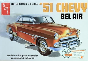 1951 Chevy Bel Air Stock Drag 1:25 AMT Model Kit Bausatz AMT862 Chevrolet - Bild 1 von 2