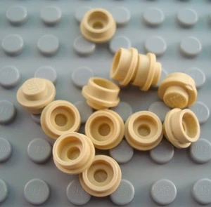 LEGO Lot of 12 Tan 1x1 Round Plates - Picture 1 of 1