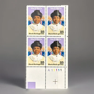 Scott 2442 Ida B. Wells PB MNH With Added Paper & Printed Over Double Paper NSB - Image 1 of 2