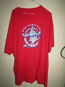 HOCKEY Hartford HAMMERHEADS Men's XL Red Vintage Logo T-Shirt - XXL - Picture 1 of 3