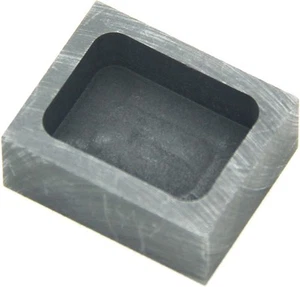 Molde de lingote de grafito, molde de fundición, lingote de plata, para oro 30x24x12 mm - Imagen 1 de 5