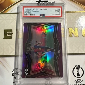 2024-25 Panini Select La Liga Lamine Yamal #214 Field Level Purple Prizm /99 - Picture 1 of 3