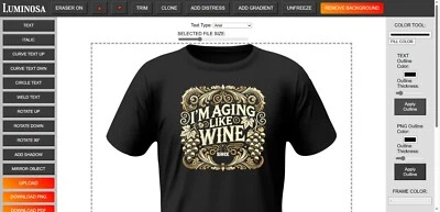 EDITING SOFTWARE for DTF and SCREEN PRINTING designs makes HQ PDF and PNG files - Image 1 of 2