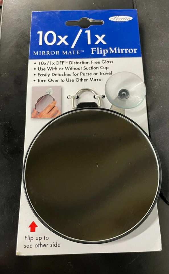 Floxite FL-101FLP 10x - 1x Flip Mirror MirrorMate Suction cup Detachable - Image 1 of 2