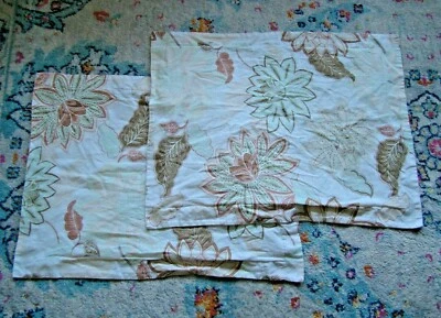Threshold Jacobean Floral Pillow Sham Pair Mint Olive White Target Queen 22X28 - Image 1 of 4