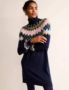 Boden - Edith Fair Isle Knitted Dress - Strick Kleid Strickkleid NEU UK 6 EU 34 - Bild 1 von 7