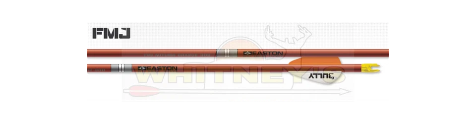 Easton 5mm FMJ Autumn Orange Half Dozen Arrows-250 Spine