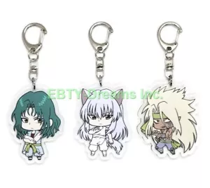 3er Set Yu Hakusho Anime Acryl Schlüsselanhänger Raizen, Itsuki, Yoko Kurama v1 - Bild 1 von 2
