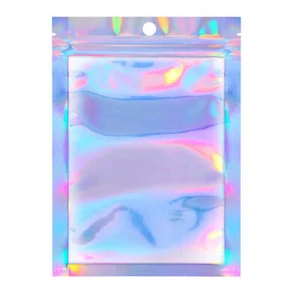 100Pcs Practical and Colorful Holographic Packaging Bags Multipurpose for Shop - Picture 1 of 20