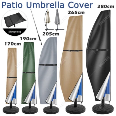 Patio Umbrella Protective Covers Waterproof for 6ft -13ft Garden Outdoor Canopy - Image 1 of 4