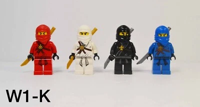 Lego Ninjago Minifigures Lot of 4 Kai Jay Zane Cole The Golden Weapons  - Image 1 of 4