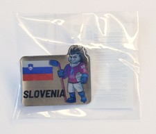 2023 IIHF World Hockey Championship Finland-Latvia Team Slovenia Pin Badge