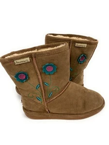 Stivali da donna Bear Paw beige pelle scamosciata letto interno taglia 5 - Foto 1 di 9