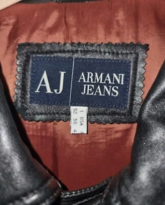 Armani Jeans leather jacket - Picture 1 of 5