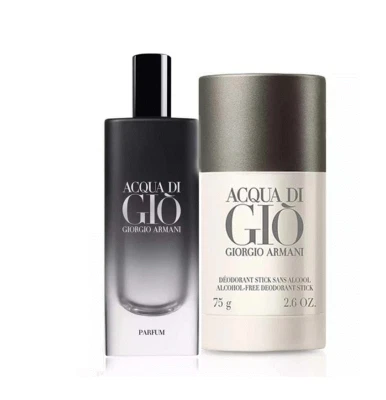 Acqua Di Gio Pour Homme 0.5 oz Parfum Spray and Deodorant Travel Gift Set - image 1 of 2