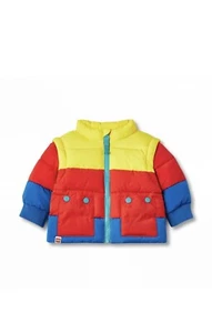 NEW Color Block Puffer Jacket 0-3 month LEGO® Collection x Target Multicolor - Picture 1 of 4