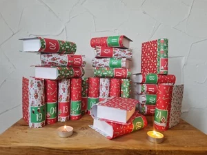 Adventskalender zum selbst befüllen 24 stabile Bücher, je 11x13x3,5 cm - Bild 1 von 6