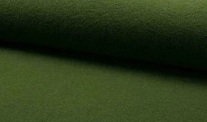 Luxury 100% Boiled Wool Fabric Material – OLIVE - Picture 1 of 1