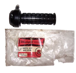 1970s VINTAGE WHEELSPORT Brand THROTTLE ASSEMBLY w/ GRIP, EX/NOS/MIB (#CC04) - Picture 1 of 4