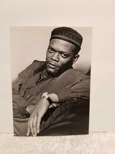 Samuel L Jackson Foto De Colección Autografiada Firmada 7"x5" Negro Blanco Réplica Oficial - Imagen 1 de 5