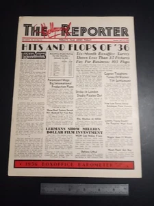 Hollywood Reporter 7 13 1936 Hits & Flops James Cagney Warner Bros Howard Hughes - Bild 1 von 4