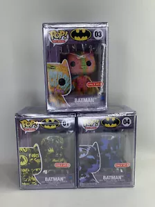 Funko Pop Art Series Batman Set di 3 bersagli esclusivi con pile pop (01 03 04)🔥 - Foto 1 di 6