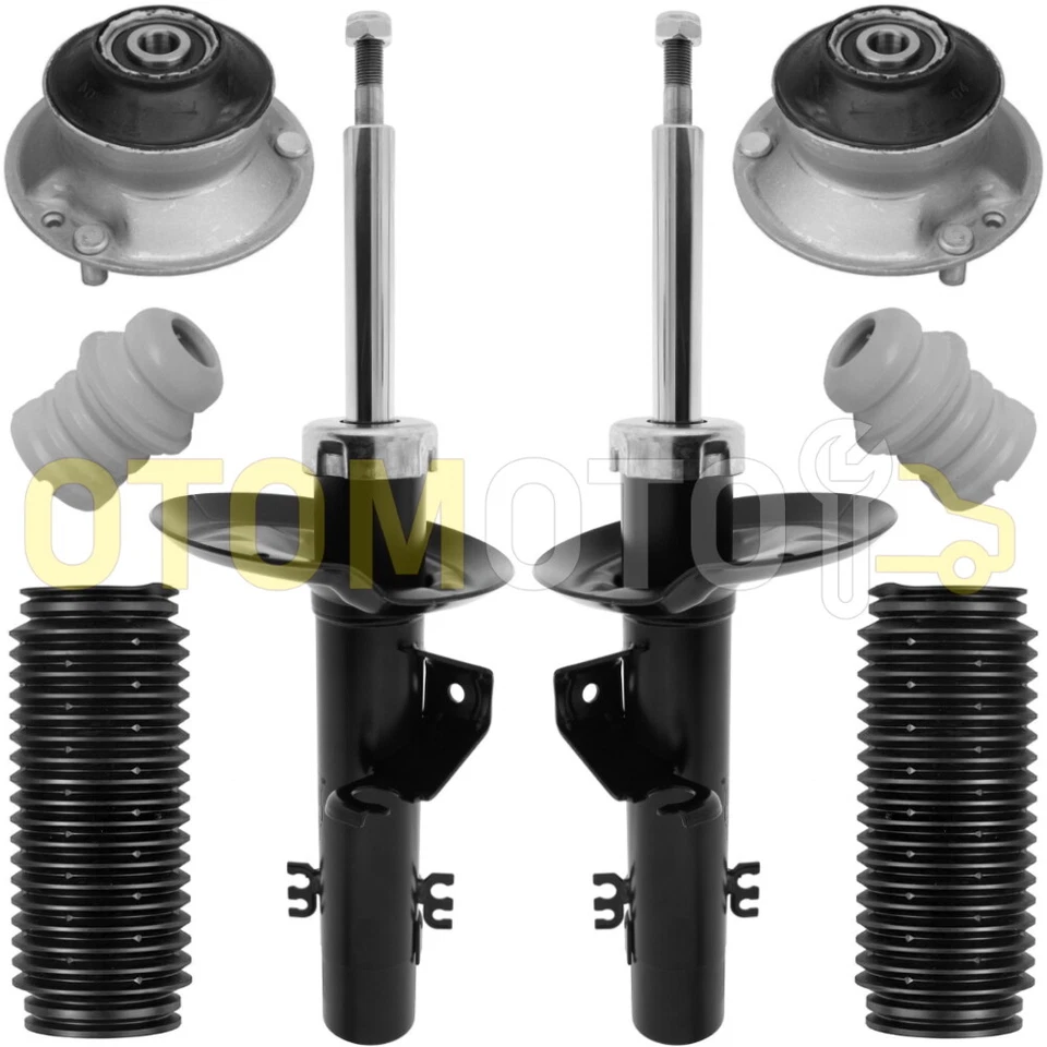 BMW X3 E83 KIT AMORTISSEURS GAZ BUTÉE COUPELLES SOUFFLET PROTECTION ESSIEU AVANT - Imagen 1 de 1