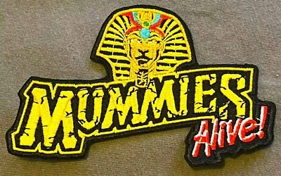 MOMIAS VIVAS! Parche bordado vivo figura título dibujos animados acción King Tut logo Foto 1 de 2
