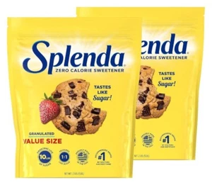 SPLENDA No Calorie Sweetener, Granulated Sugar Substitute, Resealable Twin Pack - Picture 1 of 2