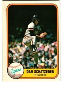 Fleer #482 Dan Schatzeder 1981 Detroit Tigers - Imagen 1 de 2