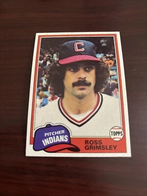 1981 Topps #170 Ross Grimsley Cleveland Indians NM MINT Sharp Centered - Image 1 of 2