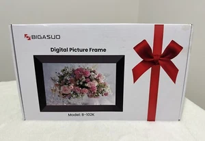 BIGASUO 10.1 Inch WiFi Digital Picture Frame, 1280x800 HD IPS Touch Screen 32Gb - Picture 1 of 5