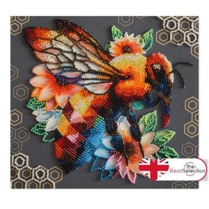 KIT BORDADO CUENTAS ARTE ABRIS ABEJA MOSAICO MIEL 20cm x 20cm (AMB-112) - Imagen 1 de 8