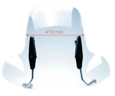 UNIVERSAL WINDSCHILD GROSS MOTORRAD CHOPPER CRUISER ROLLER VESPA ROMET MIT MONAG - Bild 1 von 2