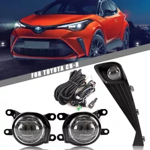 LED Fog Lights Kit For 2020 2021 Toyota CHR C-HR with Switch Bezel Bracket Wires - Bild 1 von 15
