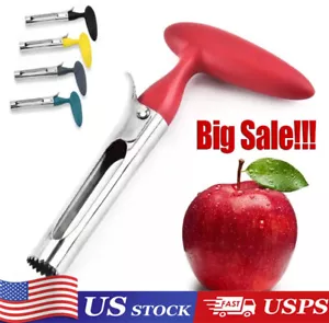 Fruit Apple Corer Pear Tools Stainless Steel Kitchen Twist Easy Core Remover US - Picture 1 of 11