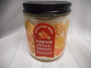 Bath & Body Works PUMPKIN PECAN WAFFLES Single Wick Candle - Picture 1 of 3
