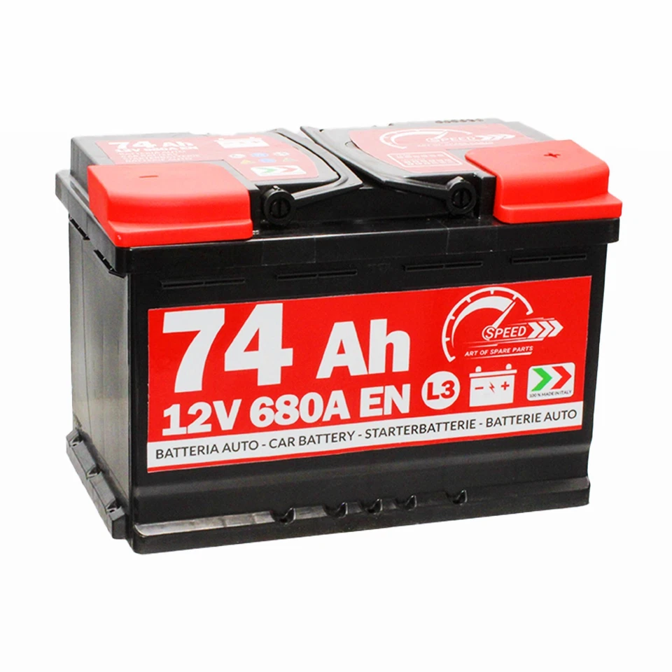 BATTERIA AUTO SPEED L3 74 Ah 680A EN = FIAMM VARTA BOSCH 74 DX + PRONTA ALL'USO - Immagine 1 di 4