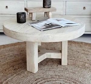 Reclaimed Wood Coffee Table 100cm - Picture 1 of 4