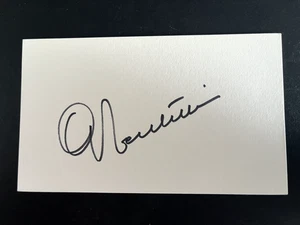 GIACINTO FACCHETTI - INTER MILAN AND ITALY FOOTBALLER  - SIGNED WHITE CARD - Picture 1 of 1