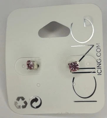 Pendientes Claire’s Rosa Glaseado Mujer Niños Pierced Foto 1 de 3