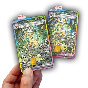 Terastal Leafeon Kreditkarten Skin - Hochglanz Vinyl Aufkleber Sticker Cover - Bild 1 von 5